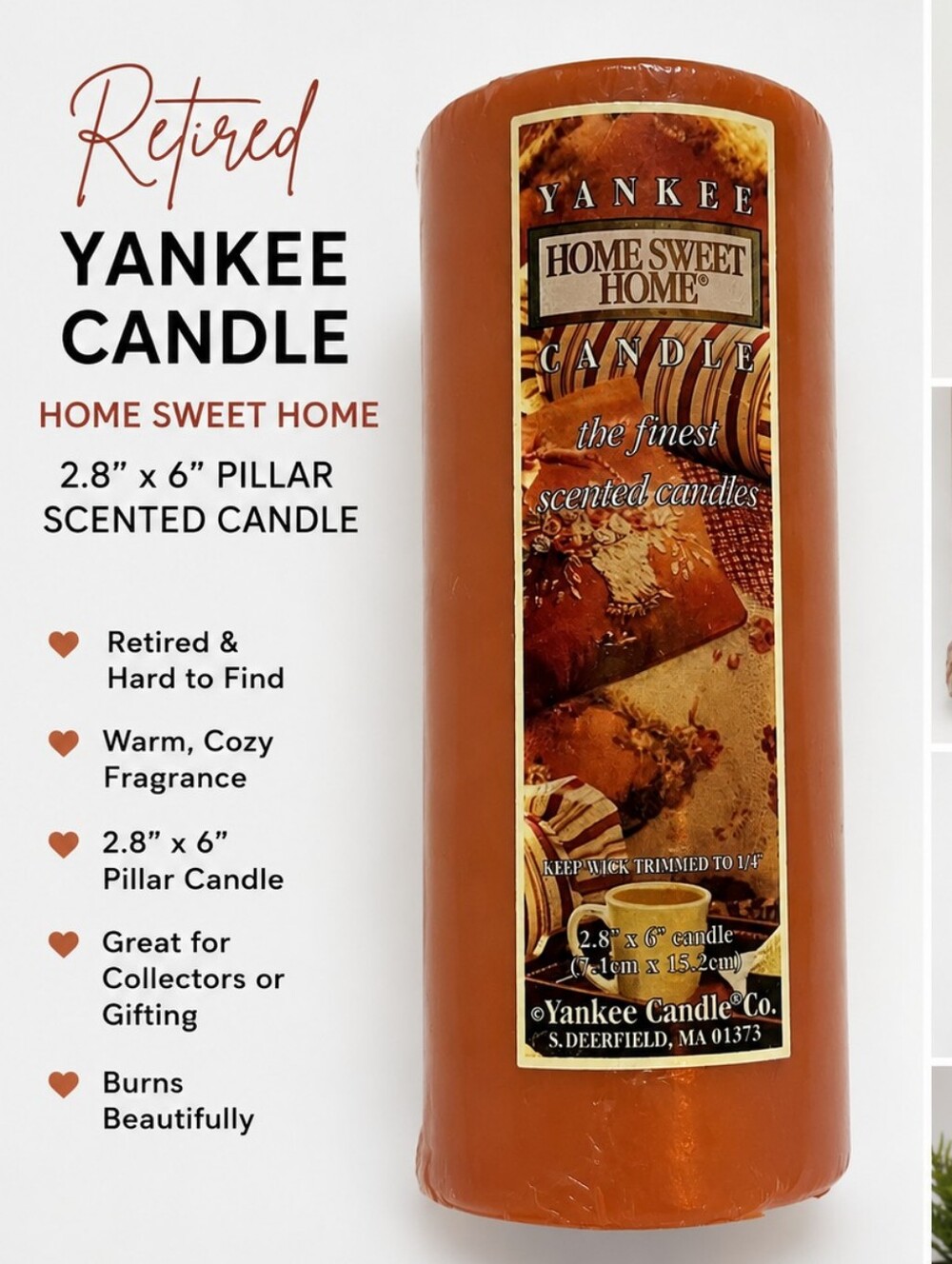 Retired Yankee Candle 2.8x 6 Home Sweet Home Sealed